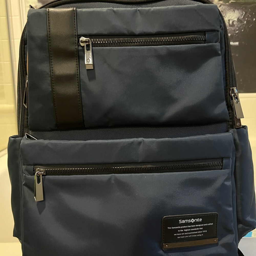 Samsonite Dark Blue and Black Men's Backpack